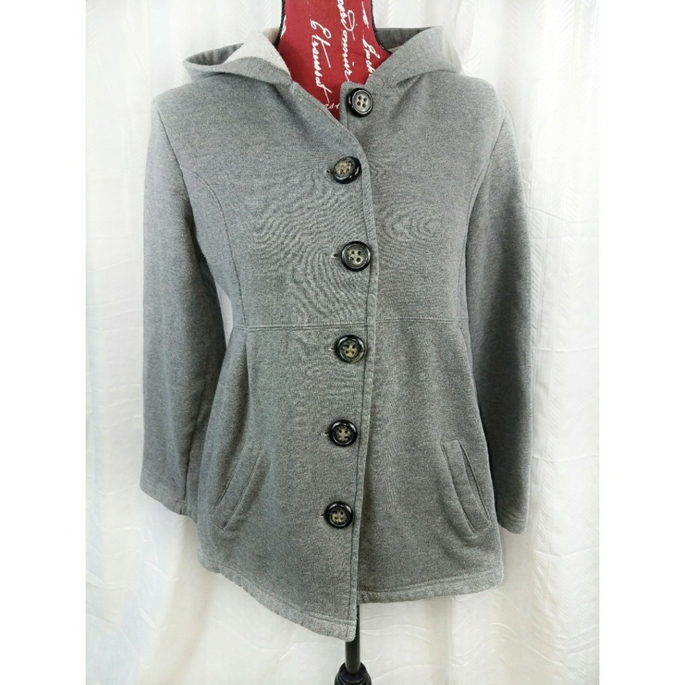 Three hearts hoodie sweatshirt jacket size Medium